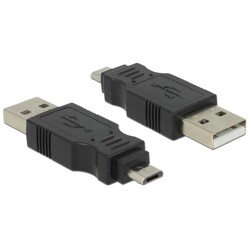 Adapter USB 2.0 typ micro-B męski do USB 2.0 typ A męski Delock 65036