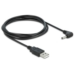 Kabel USB Power - DC 3,5 x 1,35mm wtyk 90° 1,5m Delock 83577