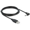 Kabel USB Power - DC 3,5 x 1,35mm wtyk 90° 1,5m Delock 83577