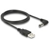Kabel USB Power - DC 5,5 x 2,1mm wtyk 90° 1,5m Delock 83578