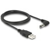 Kabel USB Power - DC 5,5 x 2,1mm wtyk 90° 1,5m Delock 83578