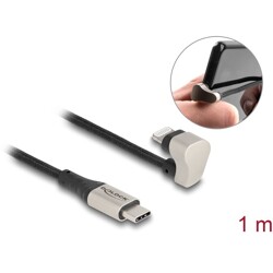 Kabel danych i ładowania USB-C do Lightning kątowy 180° 1m MFi Delock 80025
