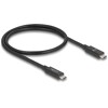 Kabel USB 80 Gbps USB-C męsko-męski 16K 60Hz PD 3.1 240W koncentryczny 50cm czarny Delock 81210