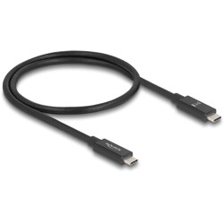 Kabel USB 80 Gbps USB-C męsko-męski 16K 60Hz PD 3.1 240W koncentryczny 50cm czarny Delock 81210