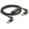 Kabel USB-C 5Gbps Data Link + KM Switch 2m Delock 83014