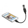 Kabel USB 2.0 micro B wtyk - USB 2.0 A gniazdo OTG 15cm zgięty Delock 83293