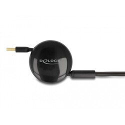 Kabel USB 3w1 do szybkiego ładowania z rolką dla micro USB / 2x USB-C czarny Delock 85359 Kabel USB 3w1 do szybkiego ładowania z rolką dla micro USB / 2x USB-C czarny Delock 85359