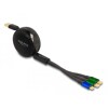 Kabel USB 3w1 do szybkiego ładowania z rolką dla micro USB / 2x USB-C czarny Delock 85359
