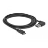 Przewód USB 2.0 typ A na USB 2.0 typ micro-B 2m czarny Delock 83383