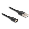 Magnetyczny kabel ładujący USB czarny 1m Delock 88167