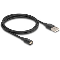 Magnetyczny kabel ładujący USB czarny 1m Delock 88167 Magnetyczny kabel ładujący USB czarny 1m Delock 88167