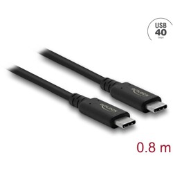 Kabel koncentryczny USB 4.0 40Gbps 80cm Delock 86979