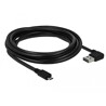 Przewód USB 2.0 typ A na USB 2.0 typ micro-B 3m czarny Delock 83384