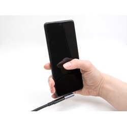 Adapter USB 40Gbps USB-C PD 3.0 100W męsko-żeński obrócony kątowy w lewo / w prawo 8K 60Hz metalowy Delock 60048