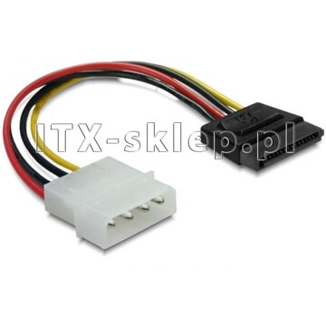 Kabel zasilający Molex - SATA 6cm krótki