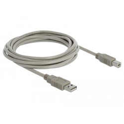 Przewód z wtykiem męskim USB 2.0 typ A - wtyk męski USB 2.0 typ B 3m Delock 82216
