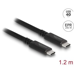 Kabel koncentryczny USB 4.0 40Gbps 1,2m USB PD 3.1 240W Delock 80009