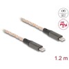 Kabel USB 2.0 USB-C męsko-męski PD 3.0 100W z podświetleniem RGB 1,2m Delock 88288