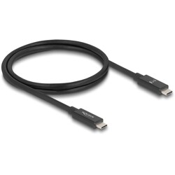 Kabel USB 80 Gbps USB-C męsko-męski 16K 60Hz PD 3.1 240W koncentryczny 1m czarny Delock 81211
