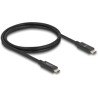 Kabel USB 80 Gbps USB-C męsko-męski 16K 60Hz PD 3.1 240W koncentryczny 1m czarny Delock 81211