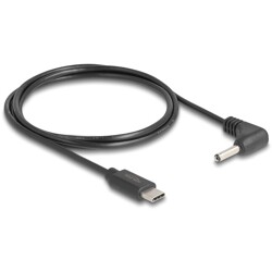 Kabel zasilający USB-C do wtyku DC 3,5 x 1,35mm męski kątowy 1,5m Delock 85393