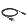 Przewód do transmisji danych USB i do zasilania do Lightning czarny 1m Delock 83002