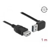 Przewód USB 2.0 typ A na USB 2.0 typ A kątowy 1m czarny Delock 83464