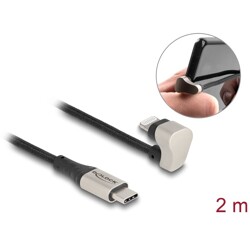 Kabel danych i ładowania USB-C do Lightning kątowy 180° 2m MFi Delock 80026