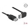 Przewód USB 2.0 typ A na USB 2.0 typ A kątowy 3m czarny Delock 83466