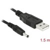 USB Kabel zasilania do DC 3,5 x 1,35mm męski 1,5m Delock 82377