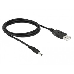 USB Kabel zasilania do DC 3,5 x 1,35mm męski 1,5m Delock 82377 USB Kabel zasilania do DC 3,5 x 1,35mm męski 1,5m Delock 82377