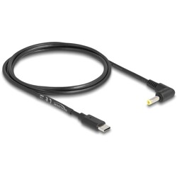 Kabel zasilania USB - DC 4,0 x 1,7 mm męski 90° 1,5m Delock 85665 Kabel zasilania USB - DC 4,0 x 1,7 mm męski 90° 1,5m Delock 85665