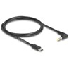 Kabel zasilania USB - DC 4,0 x 1,7 mm męski 90° 1,5m Delock 85665