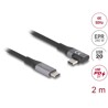 Kabel USB 20Gbps kątowy w lewo / w prawo USB PD 3.1 240W 2m Delock 81132