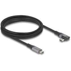 Kabel USB 20Gbps kątowy w lewo / w prawo USB PD 3.1 240W 2m Delock 81132