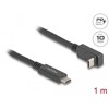 Kabel USB 10Gbps USB-C męski na USB-C męski kątowy w górę / w dół 1m 4K PD 60W z Delock 80034