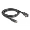 Kabel USB 10Gbps USB-C męski na USB-C męski kątowy w górę / w dół 1m 4K PD 60W z Delock 80034