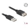 Przedłużacz USB 2.0 EASY USB typ A męski na EASY USB typ A żeński 1m Delock 81512
