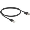 Przedłużacz USB 2.0 EASY USB typ A męski na EASY USB typ A żeński 1m Delock 81512