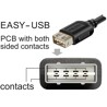Przedłużacz USB 2.0 EASY USB typ A męski na EASY USB typ A żeński 1m Delock 81512