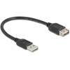 Przedłużacz USB 2.0 EASY USB typ A męski na EASY USB typ A żeński 20cm Delock 81510