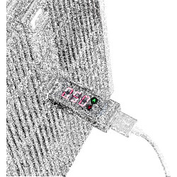Adapter USB 2.0 A męskie - A żeński ze wskaźnikiem LED z odczytem napięcia i natężenia Delock 65569
