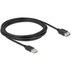 Przedłużacz USB 2.0 EASY USB typ A męski na EASY USB typ A żeński 3m Delock 81514 Przedłużacz USB 2.0 EASY USB typ A męski na EASY USB typ A żeński 3m Delock 81514
