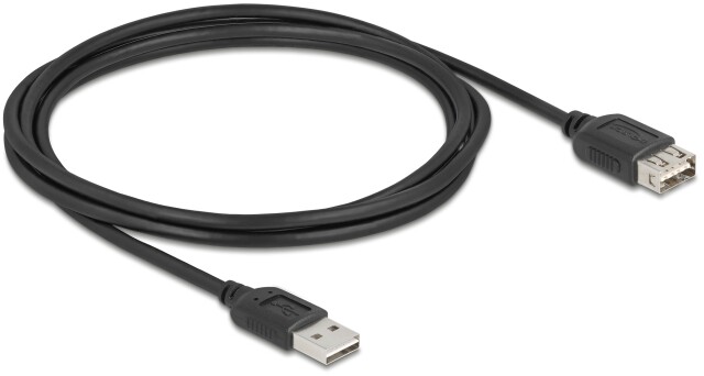 Przedłużacz USB 2.0 EASY USB typ A męski na EASY USB typ A żeński 2m Delock 81513