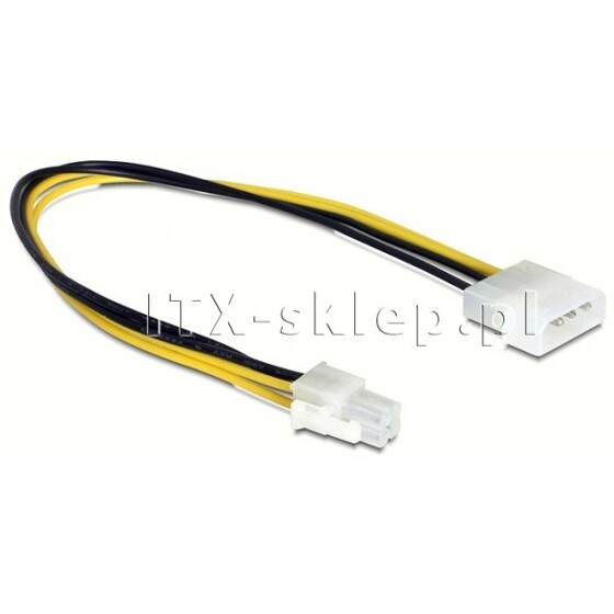 Kabel zasilający Molex - P4 męski-męski 30 cm