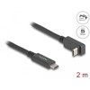 Kabel USB 5Gbps USB-C męski na USB-C męski kątowy w górę / w dół 2m 4K PD 60W z Delock 80035