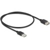 Przedłużacz USB 2.0 EASY USB typ A męski na EASY USB typ A żeński 50cm Delock 81511