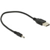 Kabel USB Power - DC 3,0 x 1,1mm wtyk 27cm Delock 83793