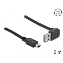 Przewód USB 2.0 typ A na USB 2.0 typ A 3m czarny Delock 83462
