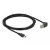 Przewód USB 2.0 typ A na USB 2.0 typ A 3m czarny Delock 83462